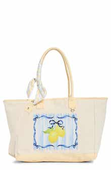 Madden Girl Lemon Graphic Canvas Tote