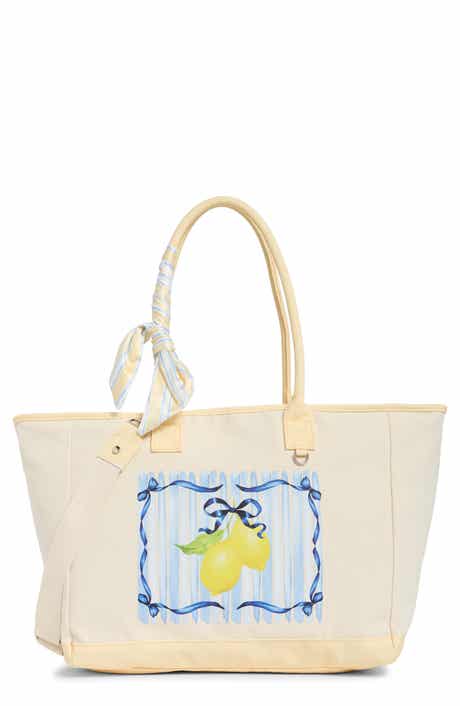 Madden Girl Lemon Graphic Canvas Tote