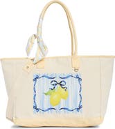 Madden Girl Lemon Graphic Canvas Tote