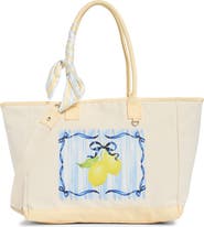 Madden Girl Lemon Graphic Canvas Tote