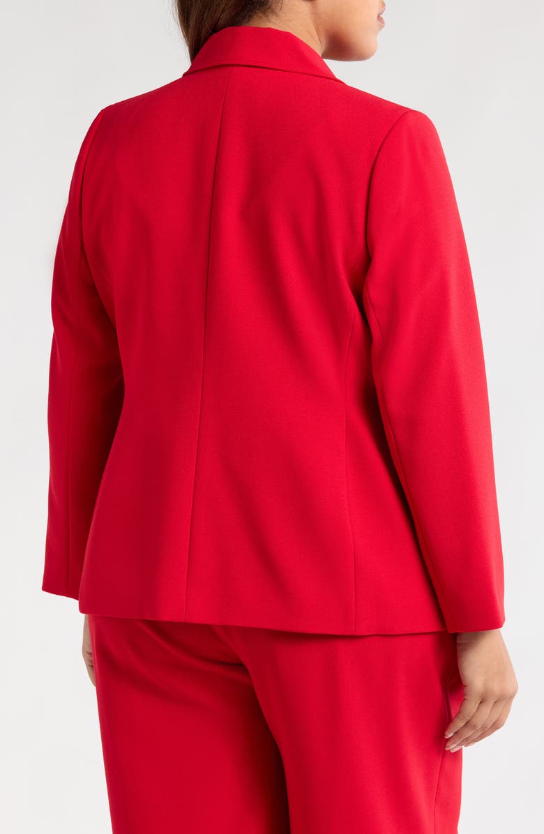 Tahari ASL One-Button Blazer, Alternate, color, Lipstick