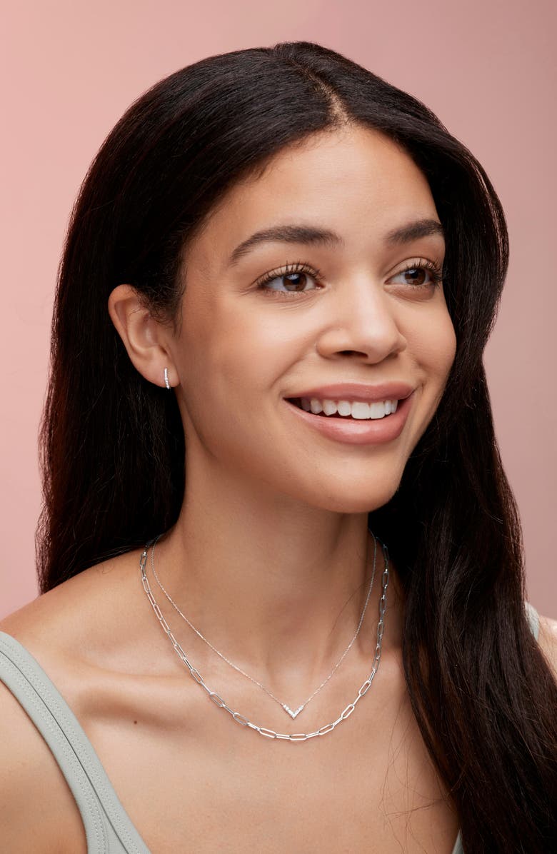 Bony Levy Gatsby Diamond V-Shape Necklace, Alternate, color, 