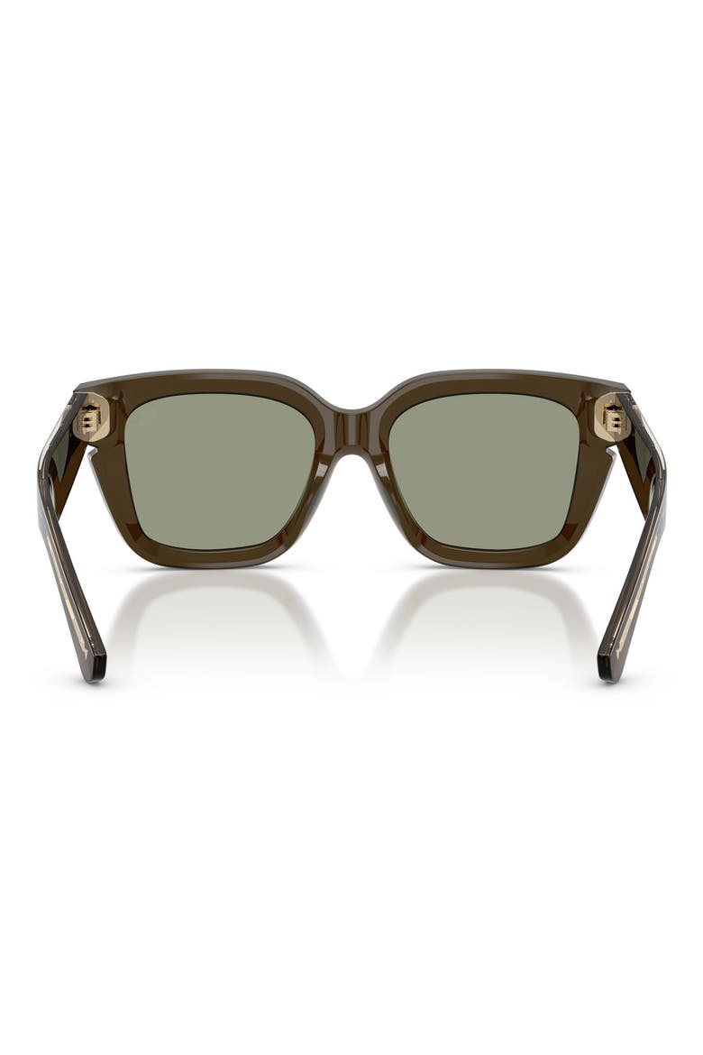54mm Square Sunglasses, Alternate, color, GREEN