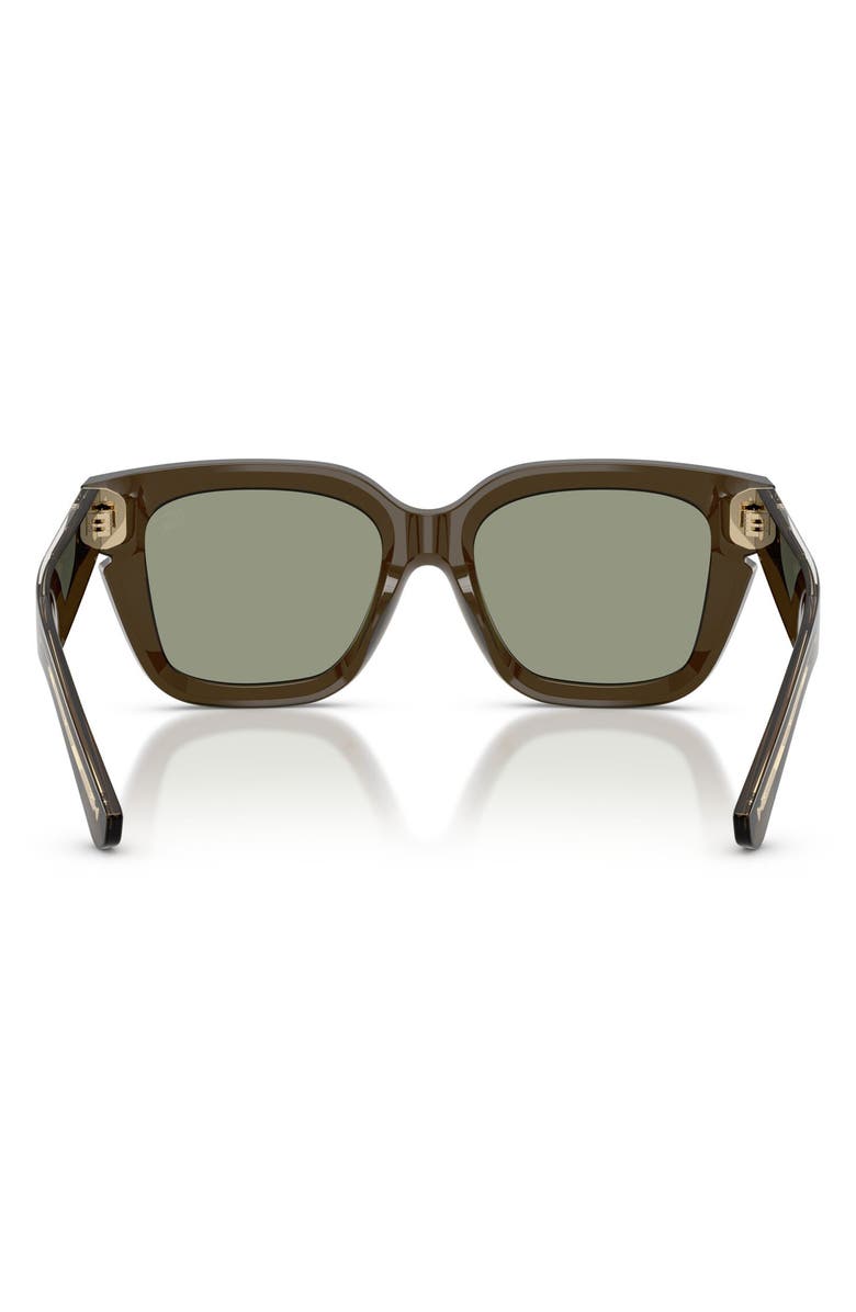 Burberry 54mm Square Sunglasses, Alternate, color, Green