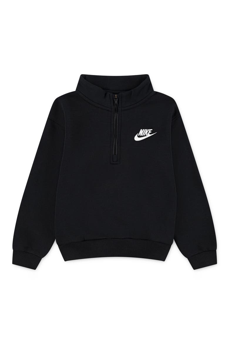 Kids' Quarter Zip Pullover, Main, color, 023BLACK