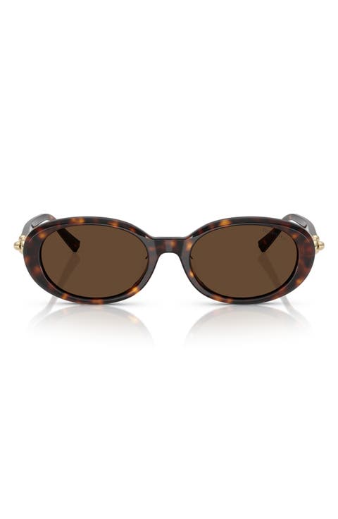 54mm Oval Sunglasses