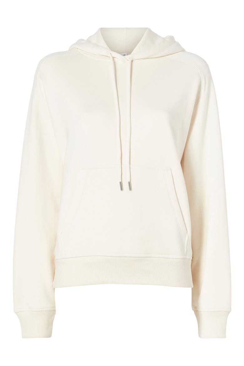 Embroidered Logo Terry Hoodie, Alternate, color, GARDENIA