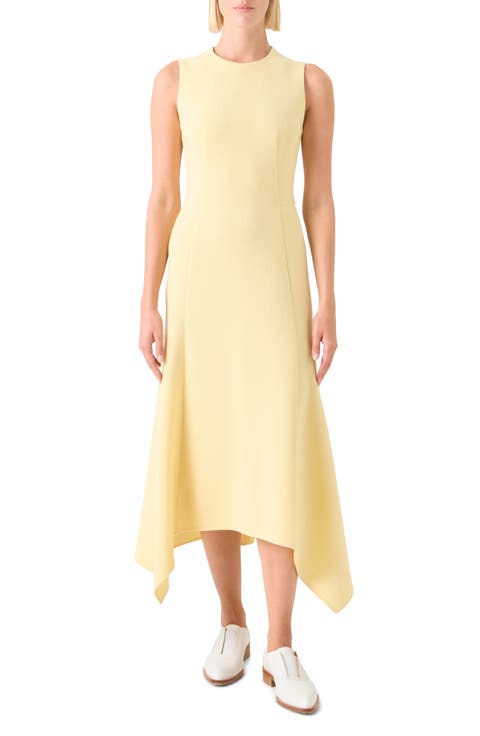 Wool Crepe Midi Dress