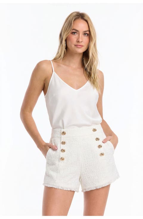 Tamara Tweed Button Short