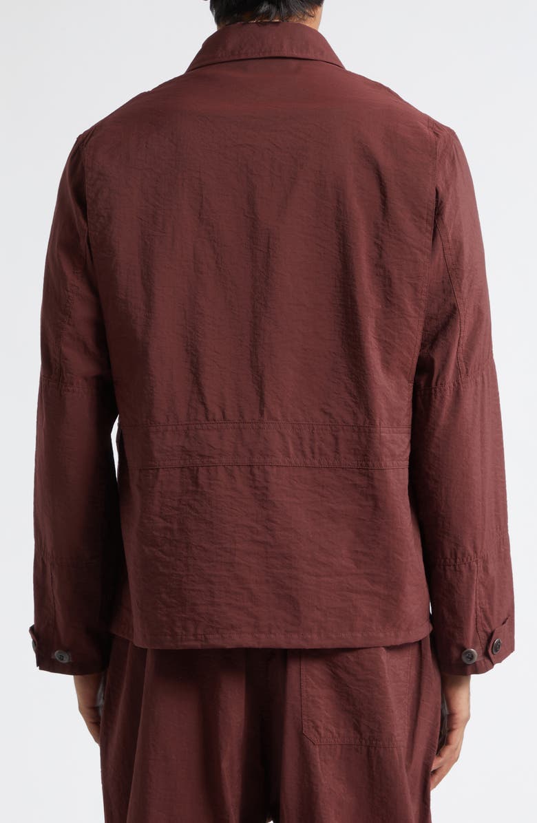 Lemaire 3D Pocket Washed Technical Cotton Blend Jacket, Alternate, color, Porto
