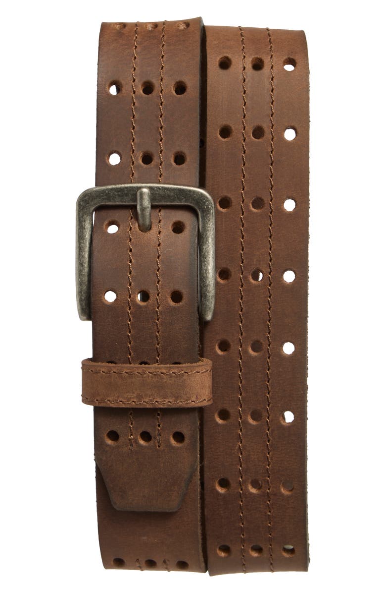 Joe's Jeans Stretch Leather Belt, Main, color, Brown