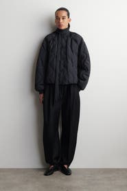 COS Gathered Quilted Down Jacket