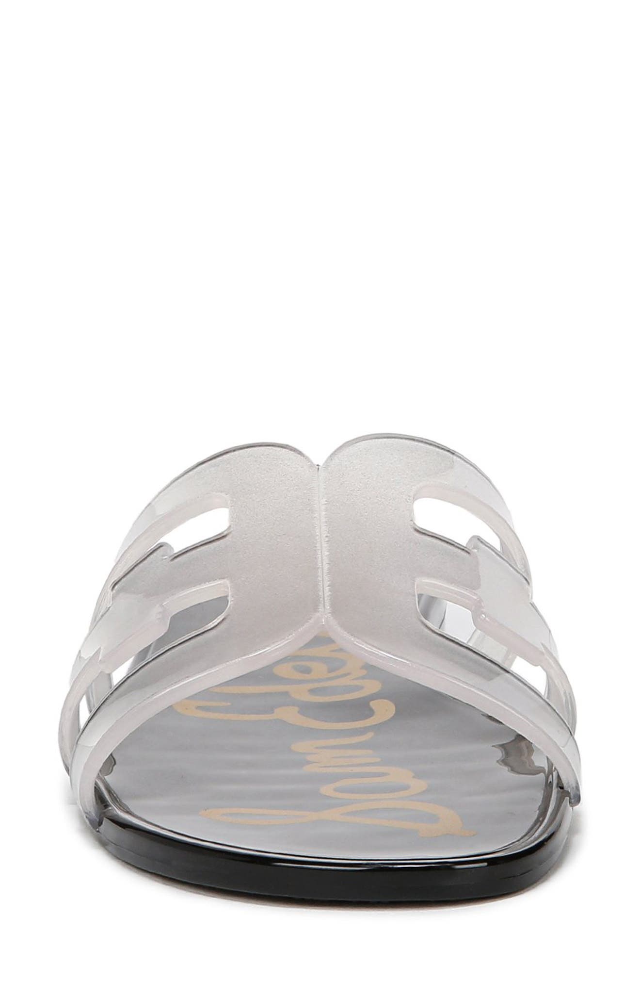 Sam Edelman Bay Jelly Slide Sandal, Alternate, color, Clear/ Black