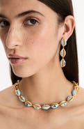 Oscar de la Renta Cowrie Shell Collar Necklace