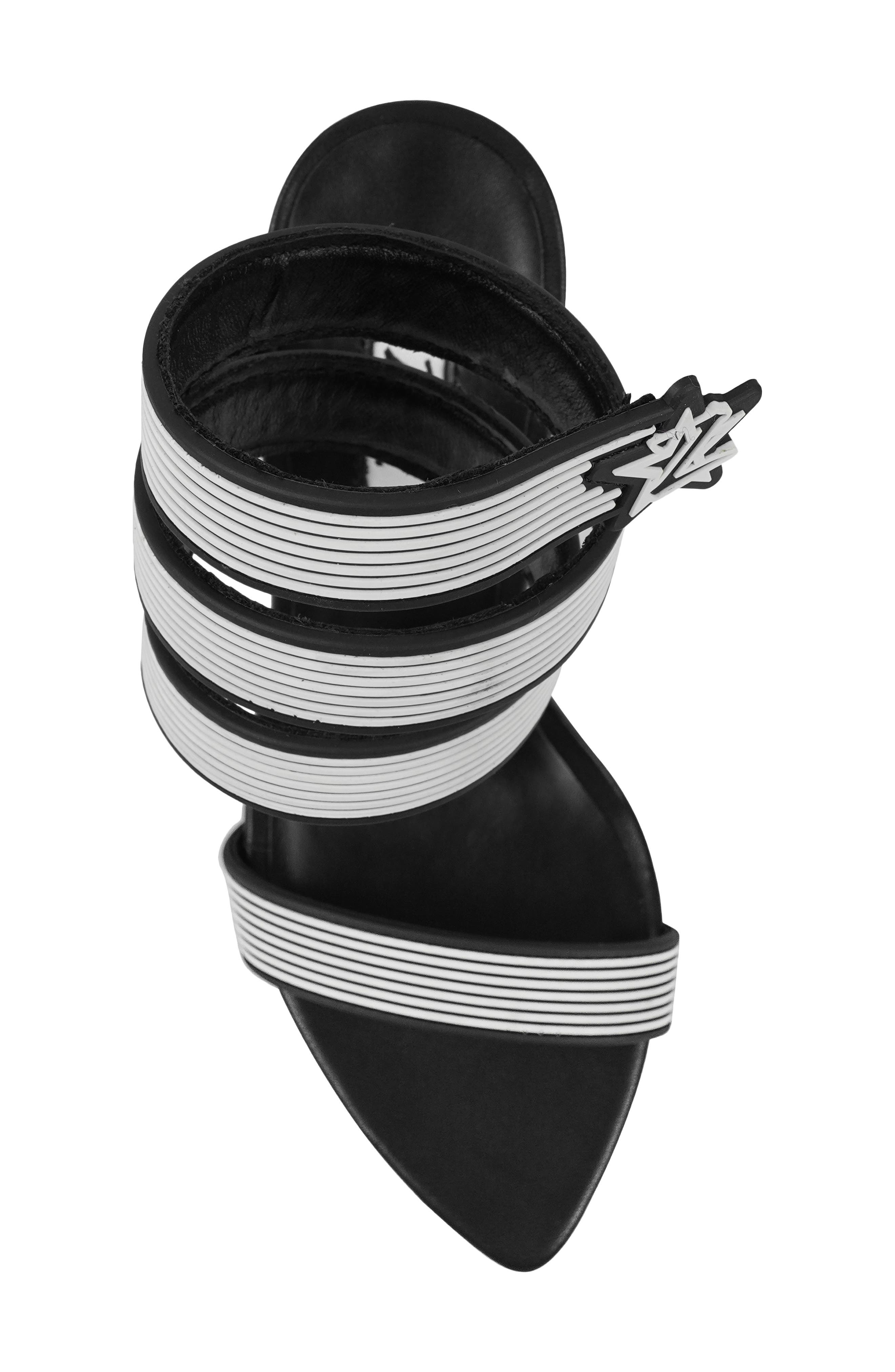 ZIGI Player Ankle Strap Sandal, Alternate, color, Black