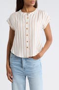 Blu Pepper Stripe Button-Up Shirt