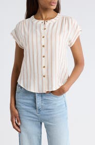 Blu Pepper Stripe Button-Up Shirt