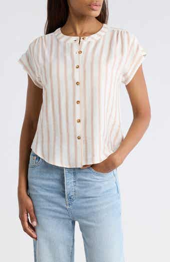 Blu Pepper Stripe Button-Up Shirt