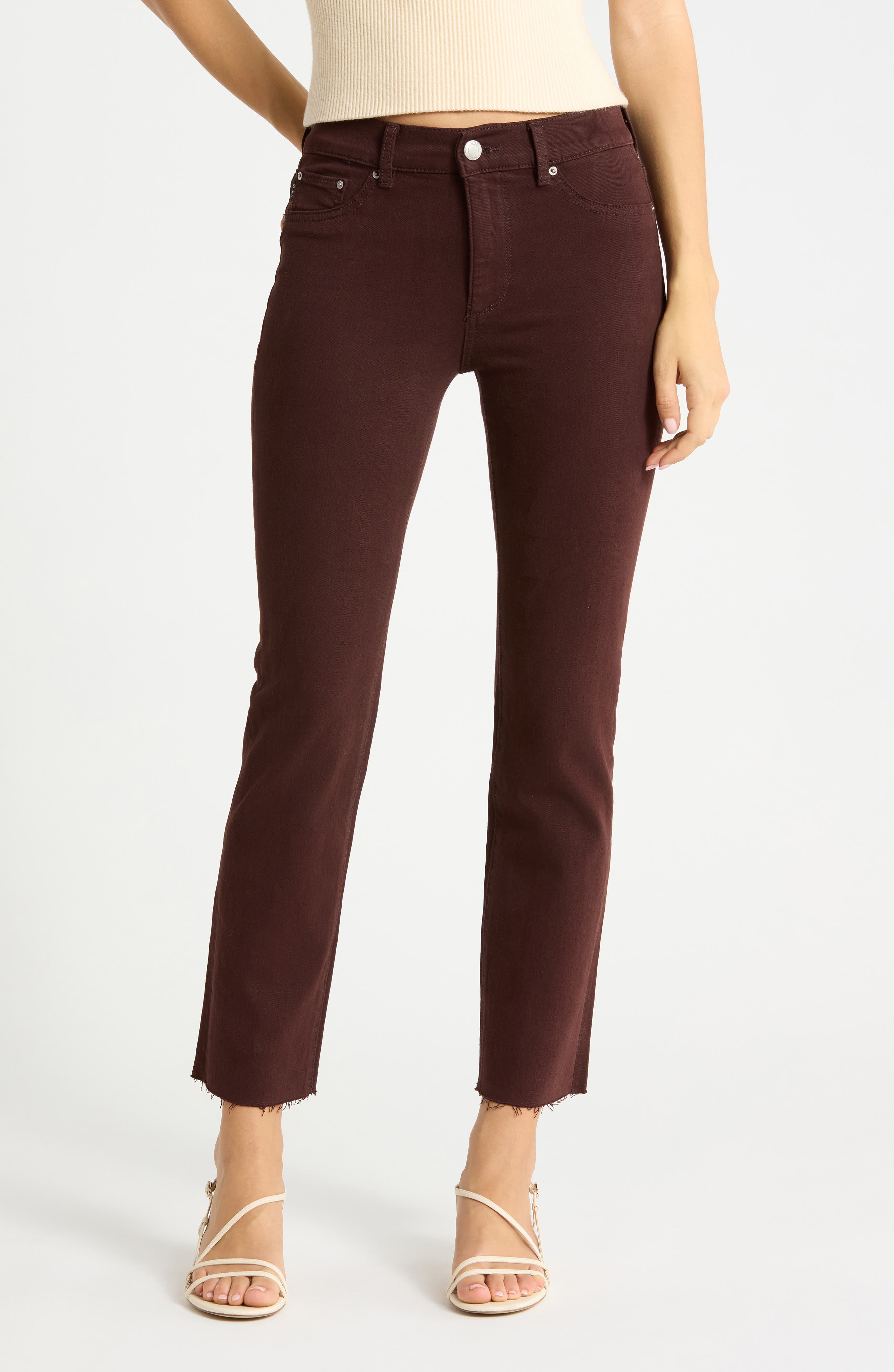 Mara Instasculpt™ Mid Rise Ankle Straight Leg Jeans