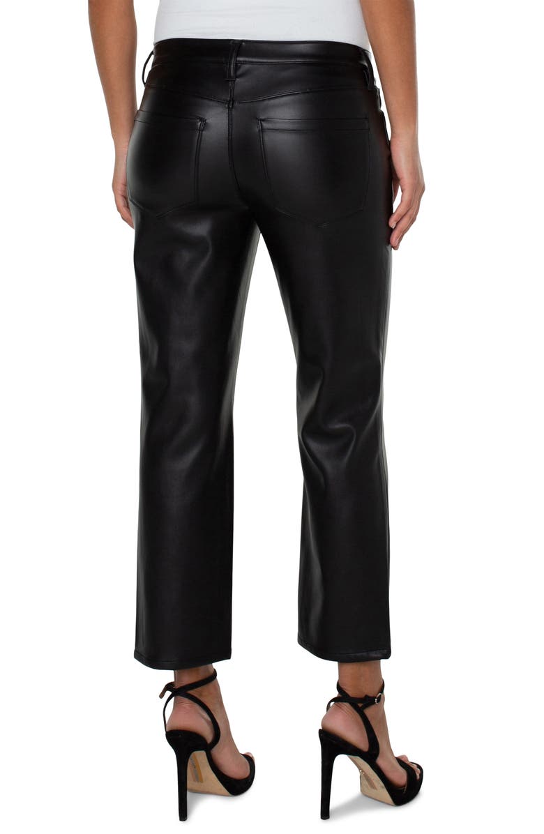 Liverpool Los Angeles Kennedy Ankle Straight Leg Faux Leather Pants, Alternate, color,