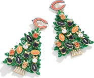 BaubleBar Women's BaubleBar Chicago Bears Tree Earrings