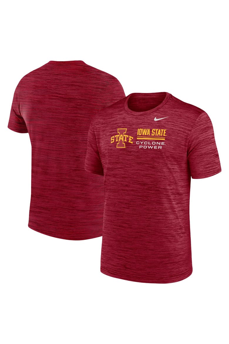 Men's Nike Cardinal Iowa State Cyclones Velocity Dri-FIT T-Shirt, Main, color, Cardinal