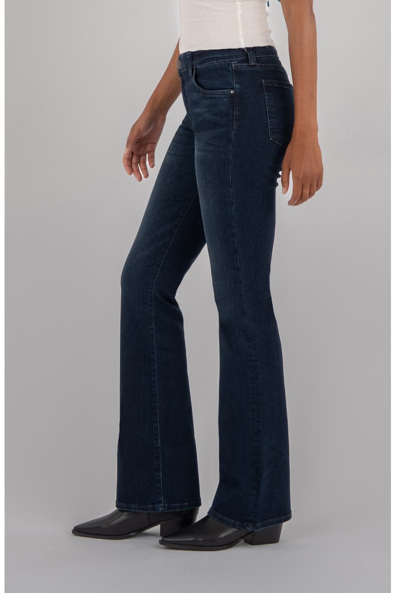 Natalie Mid Rise Flare Jeans, Alternate, color, LEADING