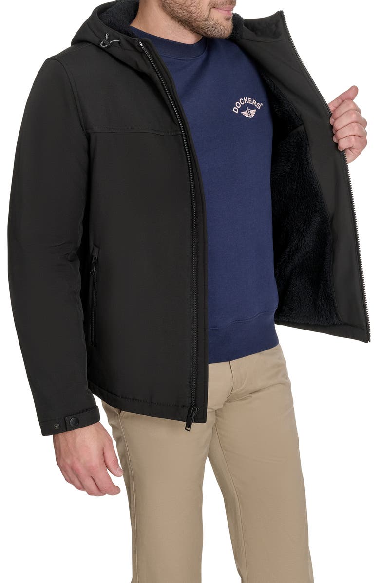 Dockers<sup>®</sup> Fleece Lined Soft Shell Jacket, Alternate, color, Black