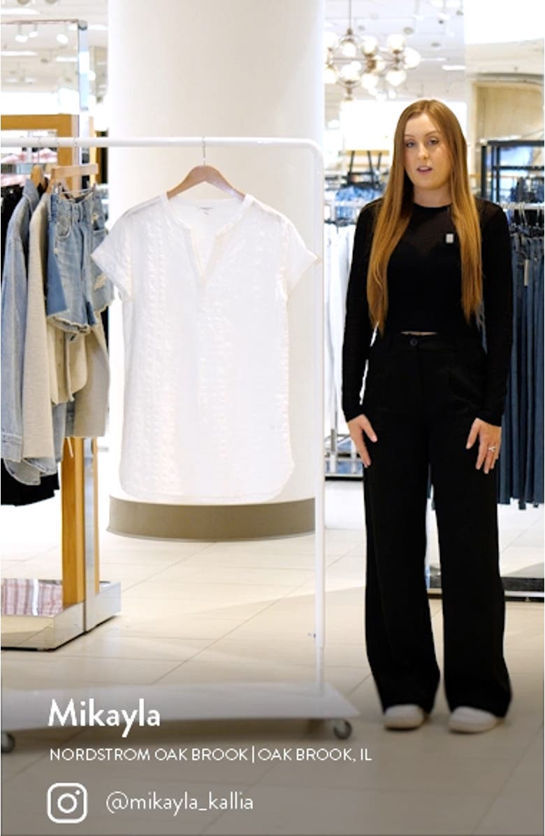 Marley Tonal Check Cotton Shift Dress, sales video thumbnail