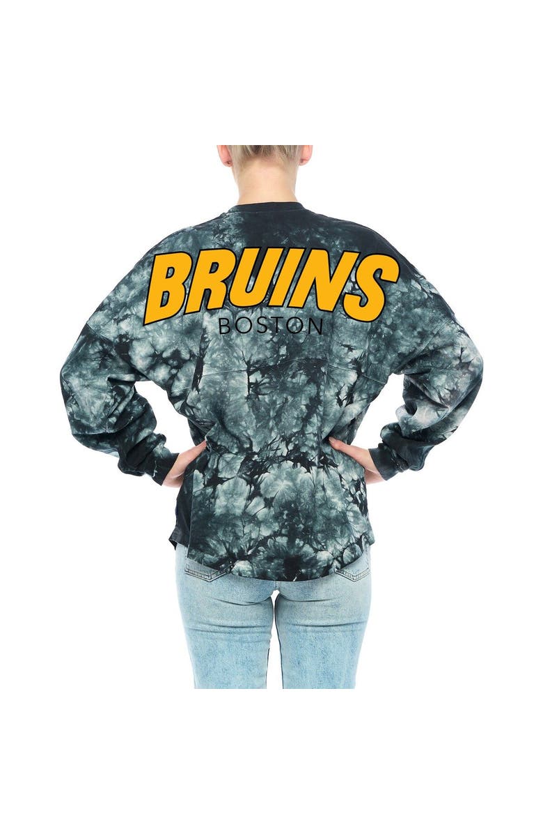 FANATICS Women's Fanatics Branded Black Boston Bruins Crystal-Dye Long Sleeve T-Shirt, Alternate, color, Black