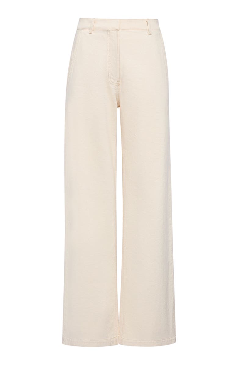 Another Tomorrow Carpenter Denim Pant, Alternate, color, Ecru