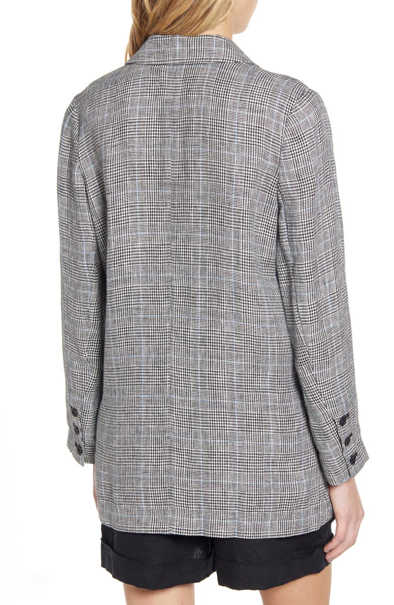 Chelsea28 Single Button Linen Blazer, Alternate, color,