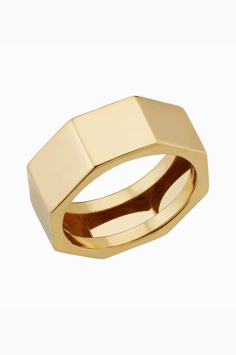 14K Gold Bold Bolt Ring, Main, color, Yellow Gold