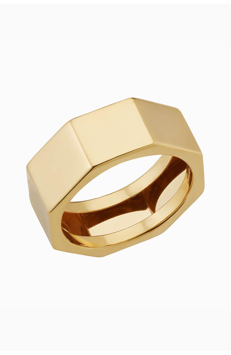 Oradina 14K Gold Bold Bolt Ring, Main, color, Yellow Gold