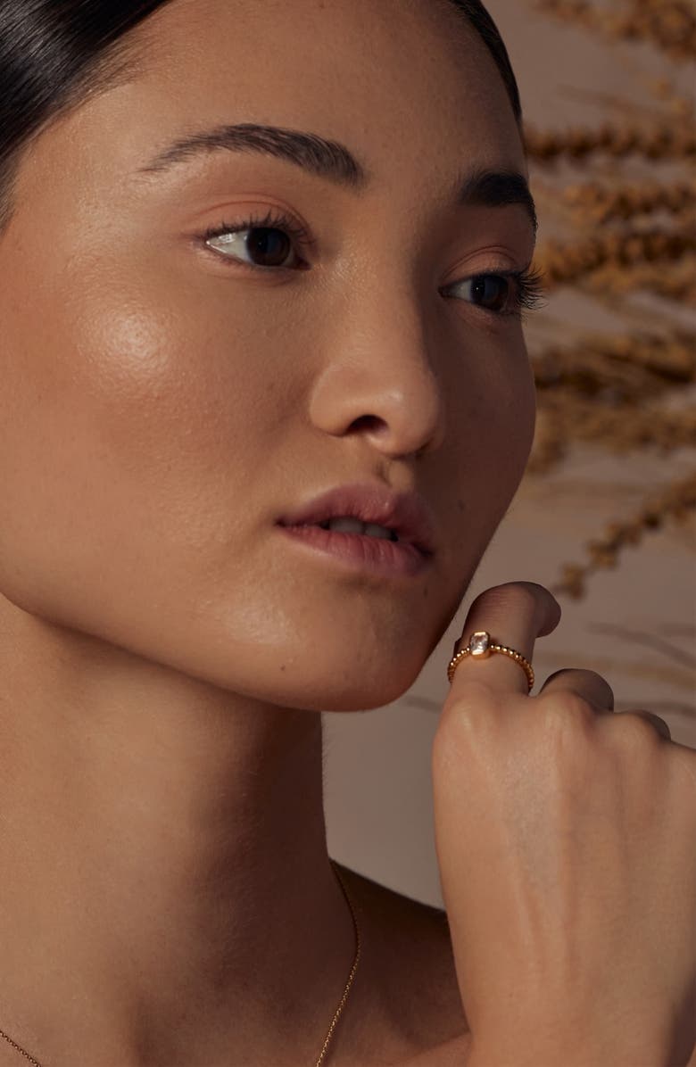 Bearfruit Jewelry Kealoha Dainty Statement Ring Trendy Sculpted Design, Alternate, color, Gold
