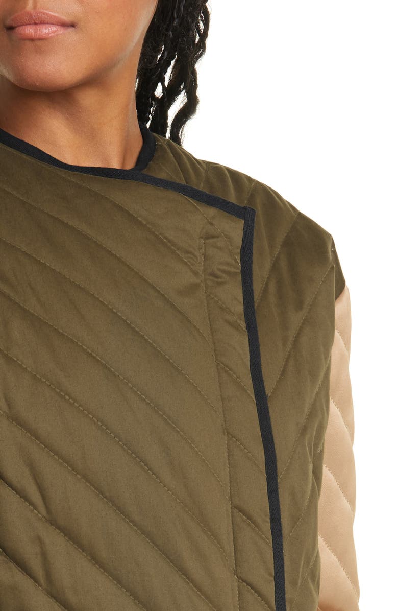 FRAME Quilted Colorblock Cotton Jacket, Alternate, color, 