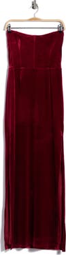 Lulus Wynter Corset Velvet Maxi Dress