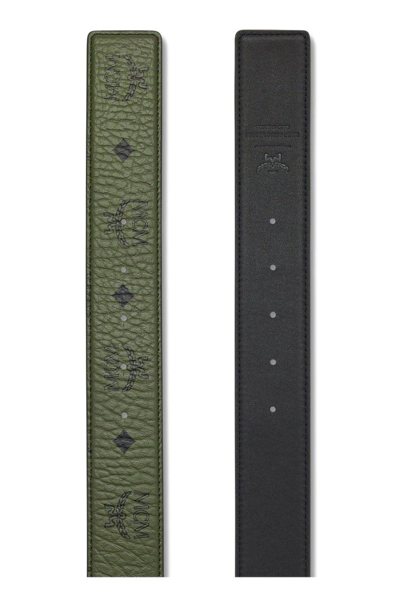 MCM M-Art Reversible Belt 1.5 inches in Visetos, Alternate, color,