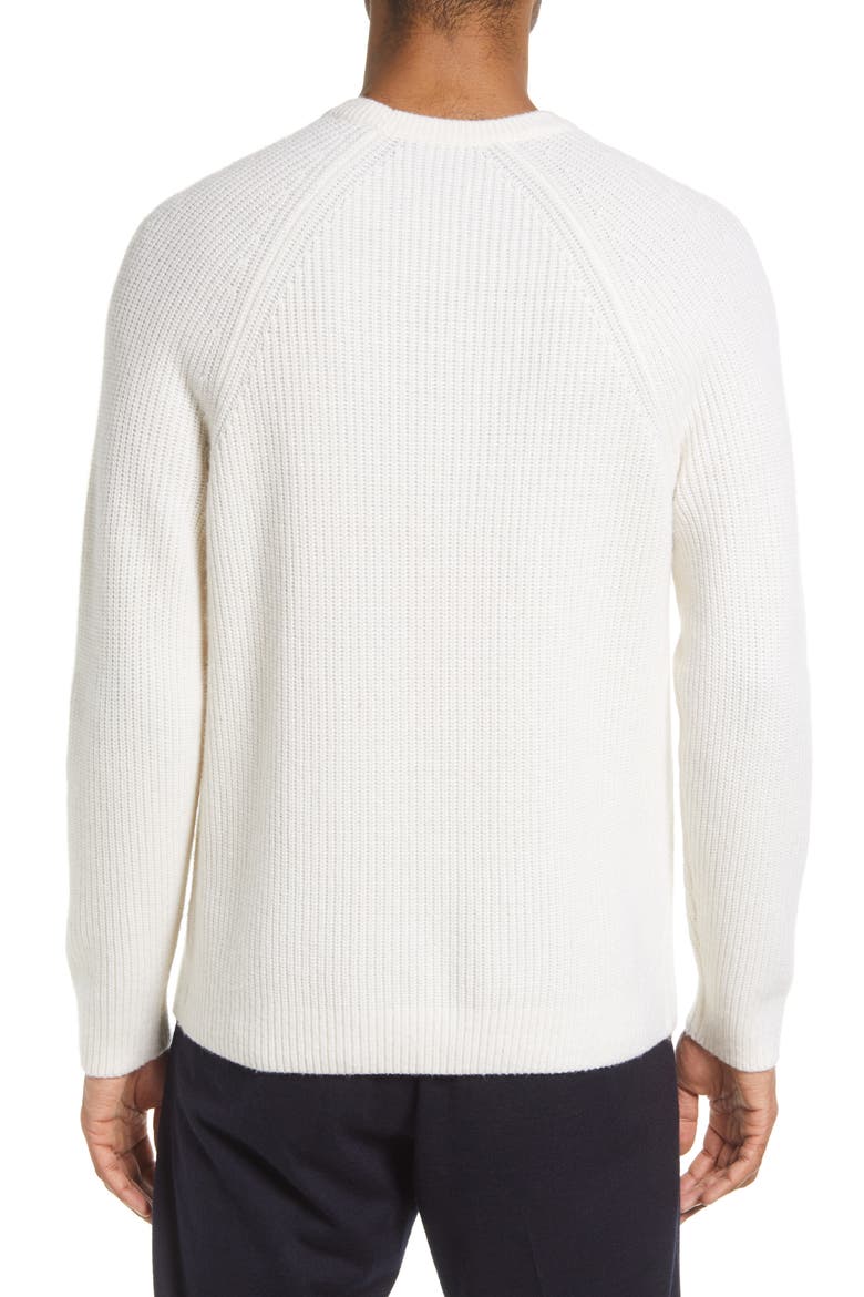 Raglan Crew Neck Sweater, Alternate, color, BONE
