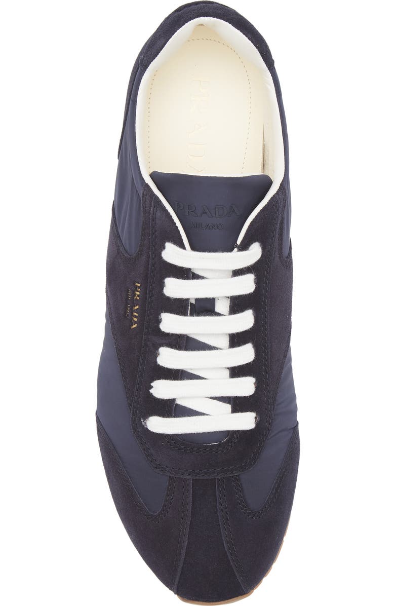 Prada Low Profile Sneaker, Alternate, color, Blue