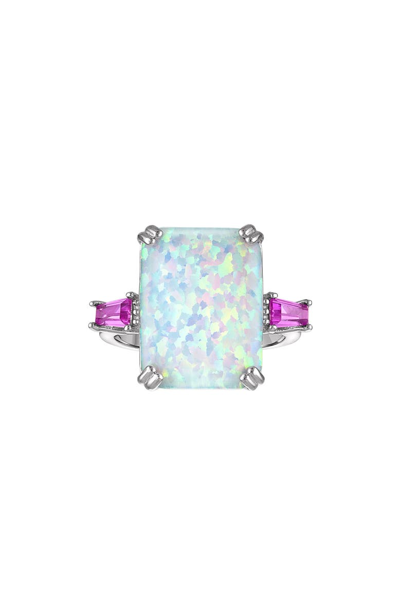 FZN Opal & Pink Sapphire Ring, Main, color, Pink/ Silver