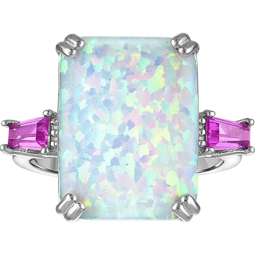 Fzn Opal & Pink Sapphire Ring In Multi