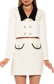 Alexia Admor Aurelia Tweed Crop Jacket