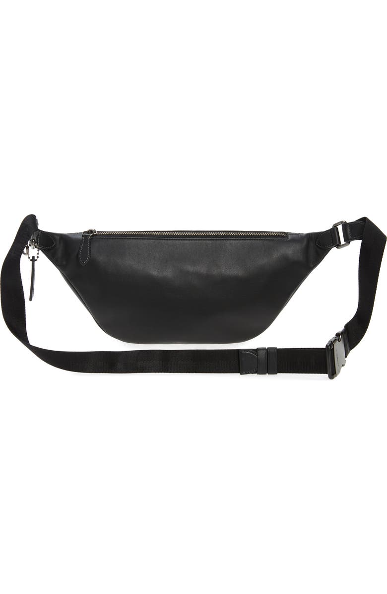 COACH League Leather Belt Bag, Alternate, color,