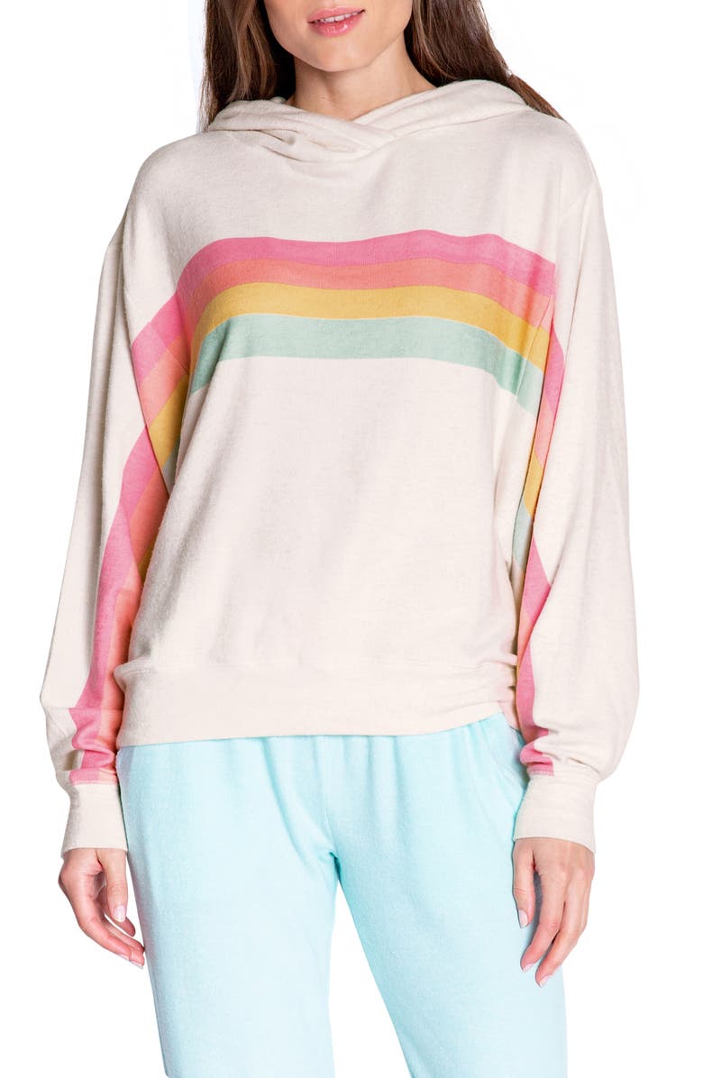 PJ Salvage Love Go Round Stripe Hoodie, Main, color,