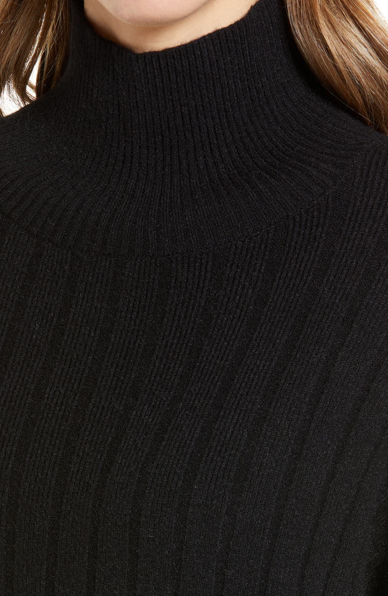 Nordstrom Women's Mock Neck Rib Tunic Sweater, Alternate, color,