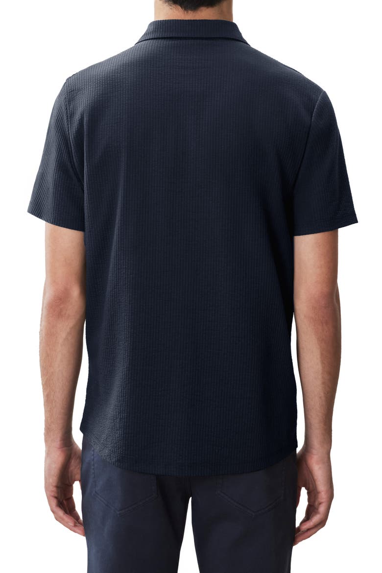 Manny Short Sleeve Knit Button-Up Shirt, Alternate, color, NAVY