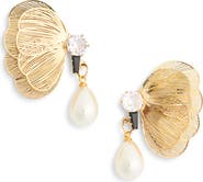 EYE CANDY LOS ANGELES Frances Butterfly Faux Pearl Drop Earrings