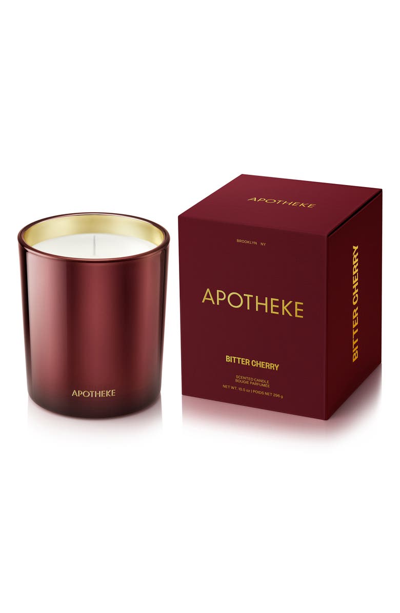 APOTHEKE Bitter Cherry Classic Scented Candle, Main, color, 