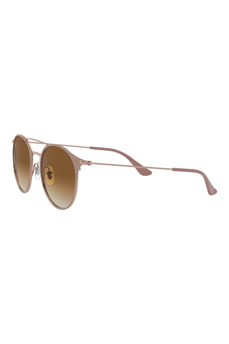 49mm Gradient Round Sunglasses, Alternate, color, COPPER